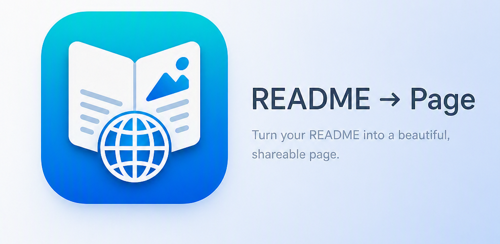 README to Landing Page Banner
